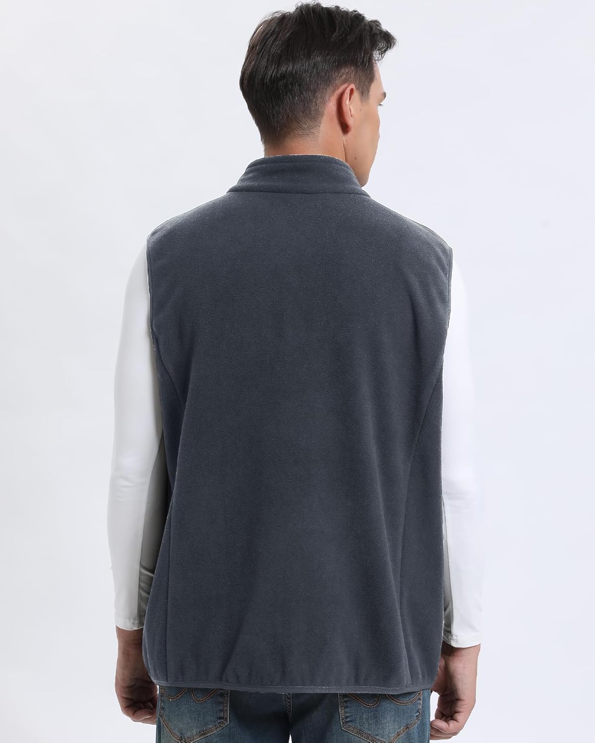 Argstar Polar Fleece Vest Men, Warm & Lightweight Casual Outdoor Full-Zip Vest with Pockets (S-2XL) - Image 2