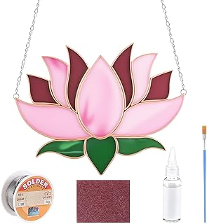 LemonRoad Unfinished Pre Cut Stained Glass for Adult Beginners Made Easy Stained Glass Craft