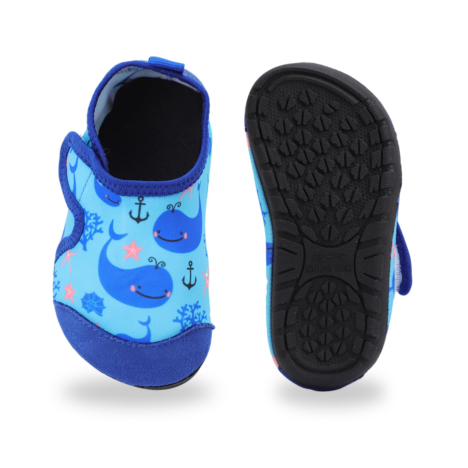 ADUDVLO Kids Toddler Water Shoes Non-Slip Quick Dry Baby Water Shoes Kids Beach Shoe Swimming Pool Surfing — view 8