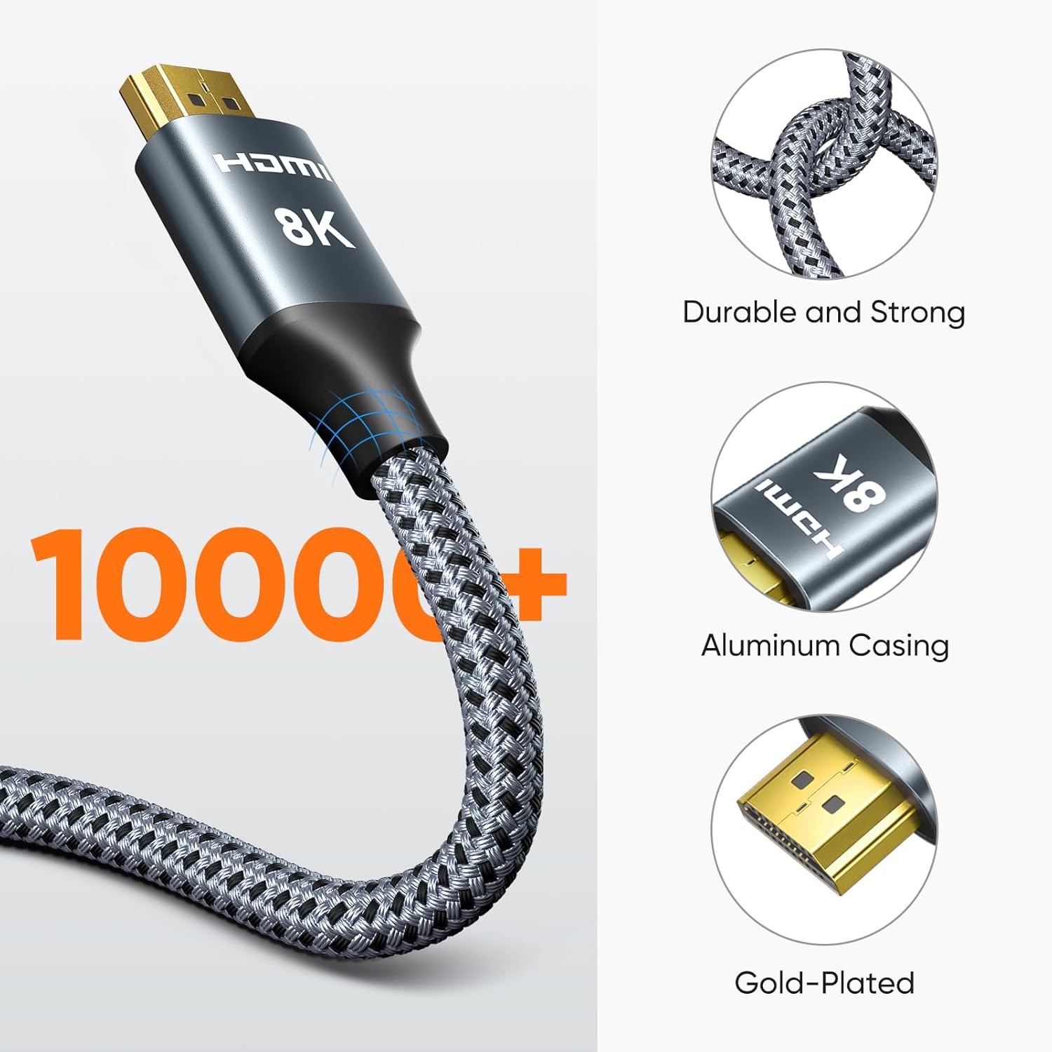 ARISKEEN 8K HDMI 2.1 Kabel 10M – Bild 5
