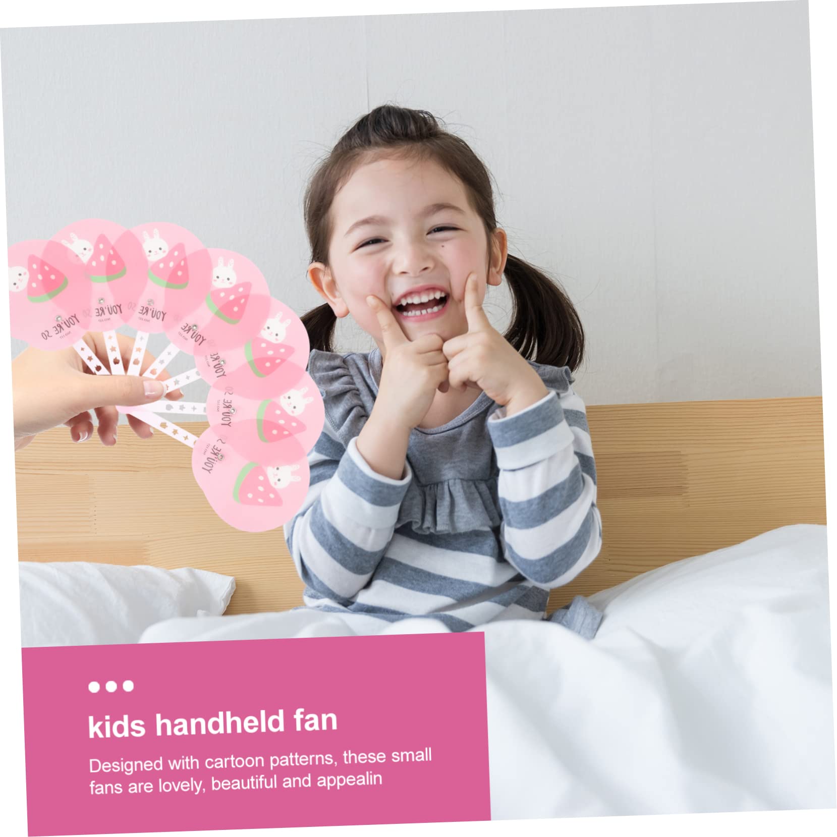 VANZACK 5 Sätze Faltfans Lustige Mitgebsel Für Kindergeburtstag Handventilatoren Im Cartoon Design Partygeschenke Für Jungen Und Mädchen 12 Stück * 5