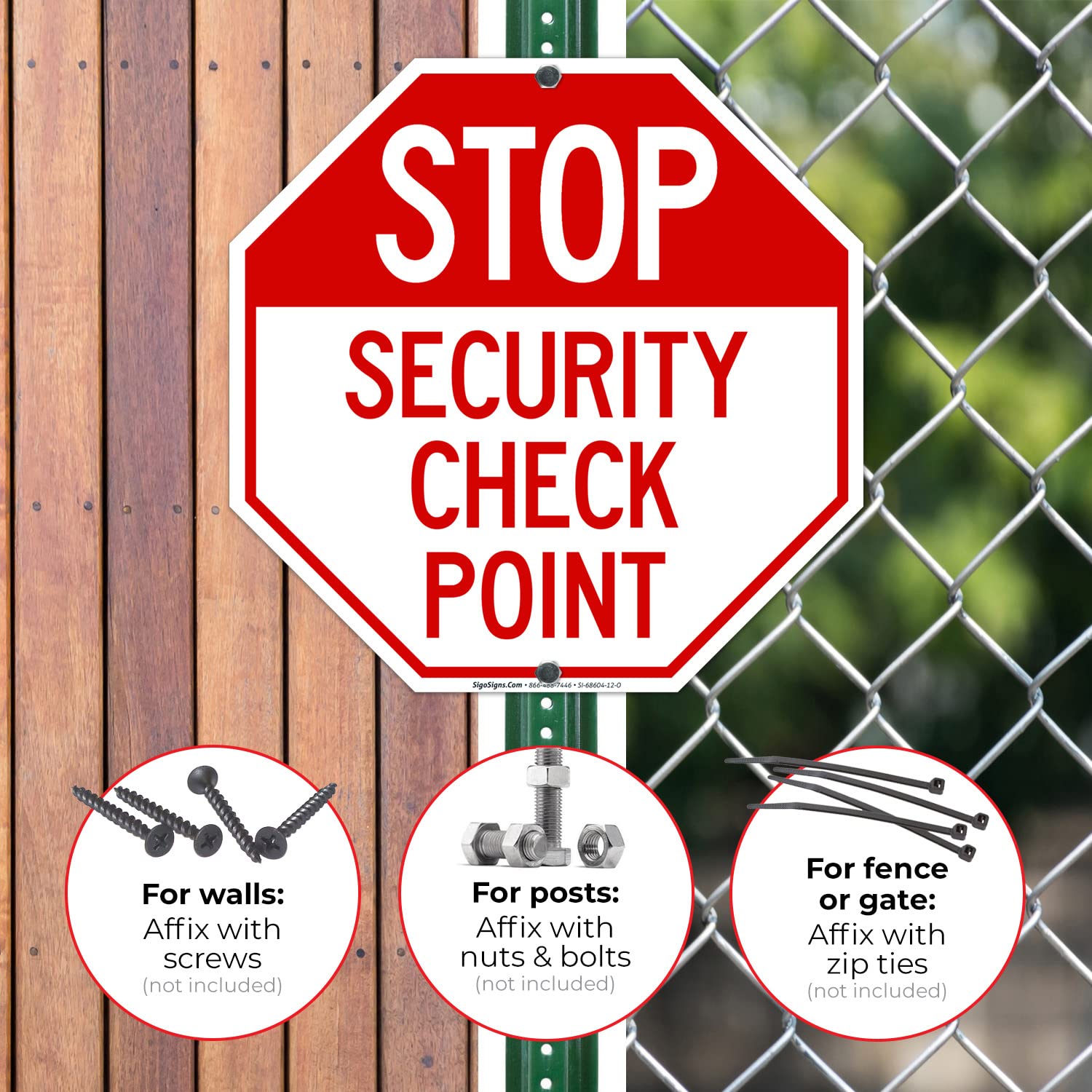 Security Checkpoint Sign
