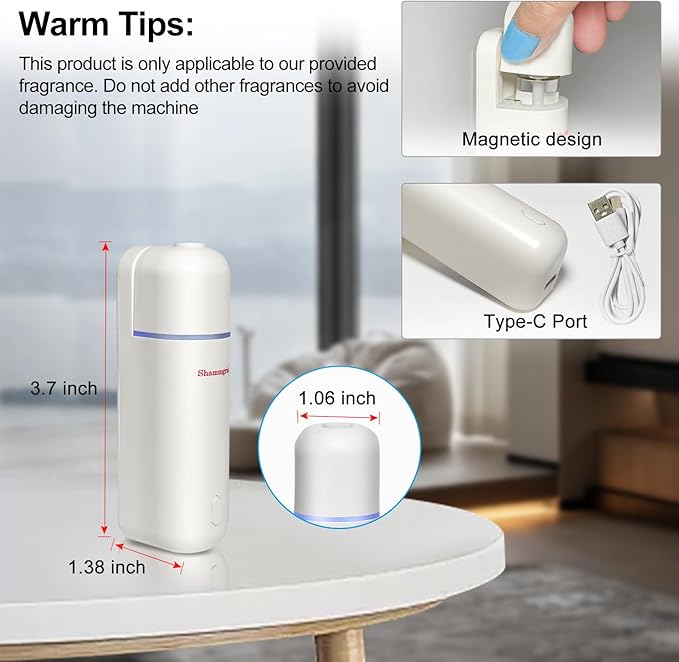 Difusor de Aromas para Auto Recargable USB con Sensor de Movimiento miniatura 7
