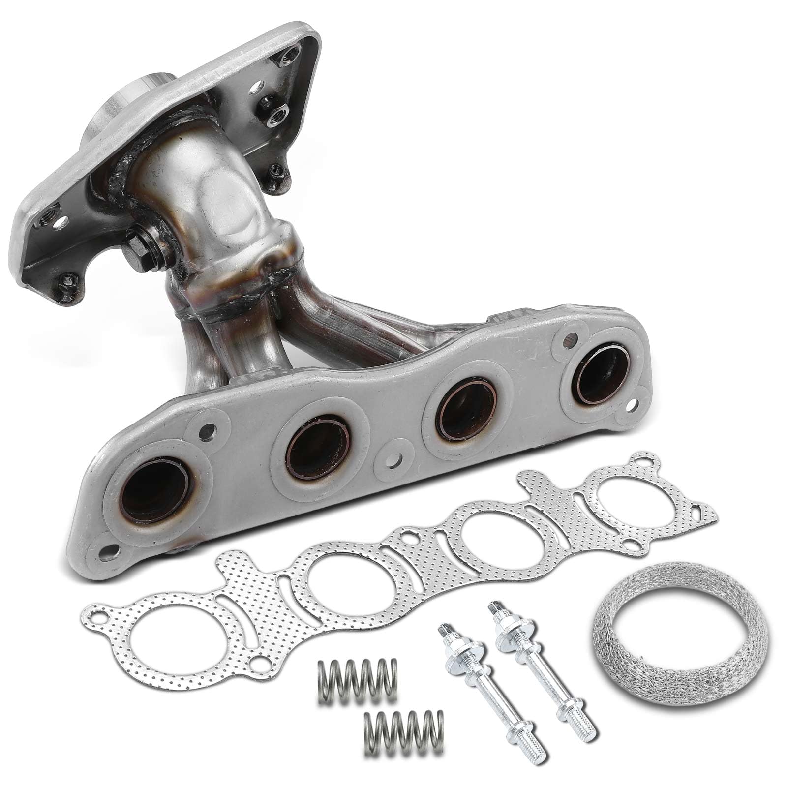 View 1 of ***VERY USED*** A-Premium L4 1.8 2.0L Exhaust Manifold Kit W/Gaskets & Springs & Studs Compatible with Nissan Sentra 2007-2019, Versa 2007-2012, NV200 2013-2021