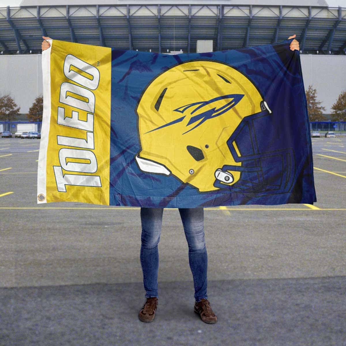 Toledo Rockets Football Helmet Flag - Image 5