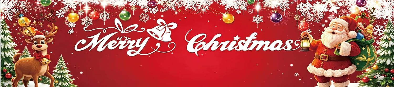 Christmas Candy Cane Garden Flag 1.5x6.5Ft Winter Red Bow Design Flags image 2