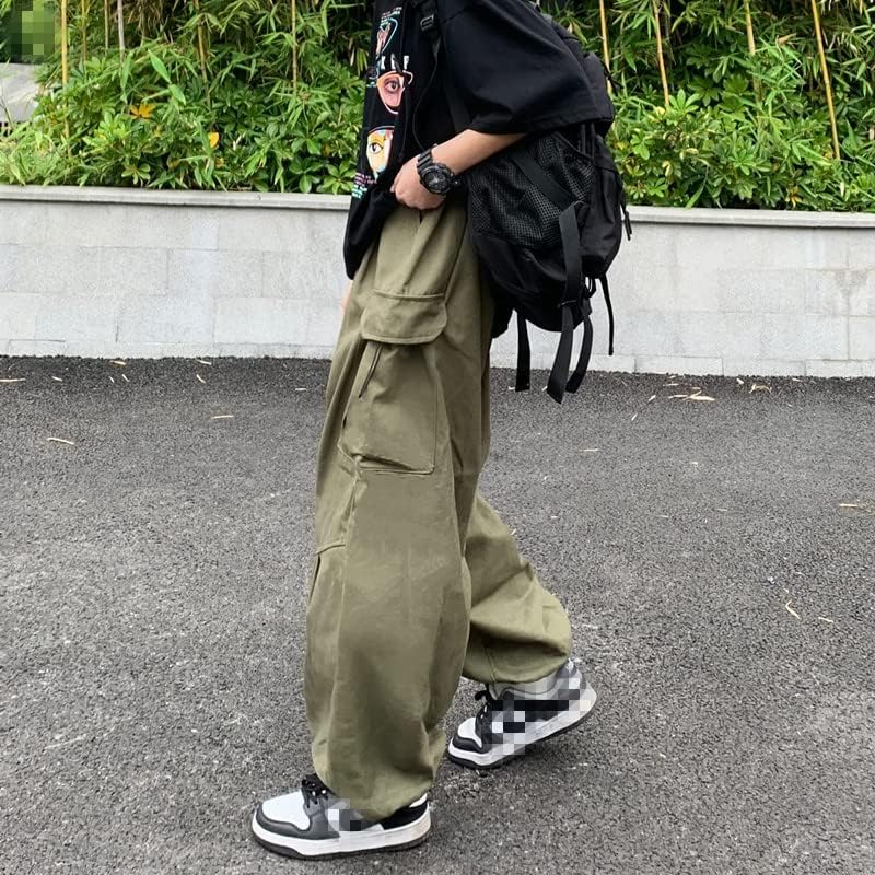 Gothic Harajuku Cargo Pants Y2K Women Wide Leg Joggers Hippie Streetwear Loose Baggy Trousers - Image 4