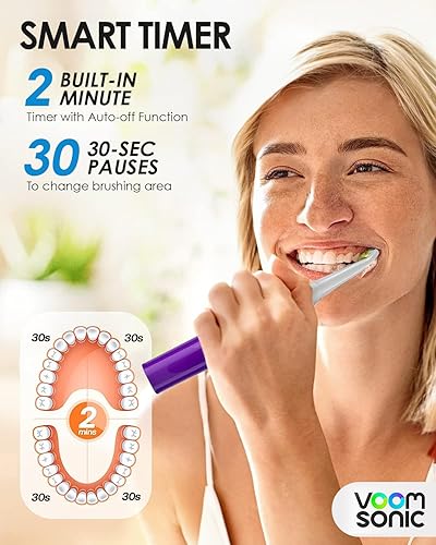Miniatura 4 de Voom Sonic Go 1 Series AAA - Cepillo de dientes eléctrico a pilas recomendado por dentistas para cuidado bucal portátil temporizador de 2 minutos