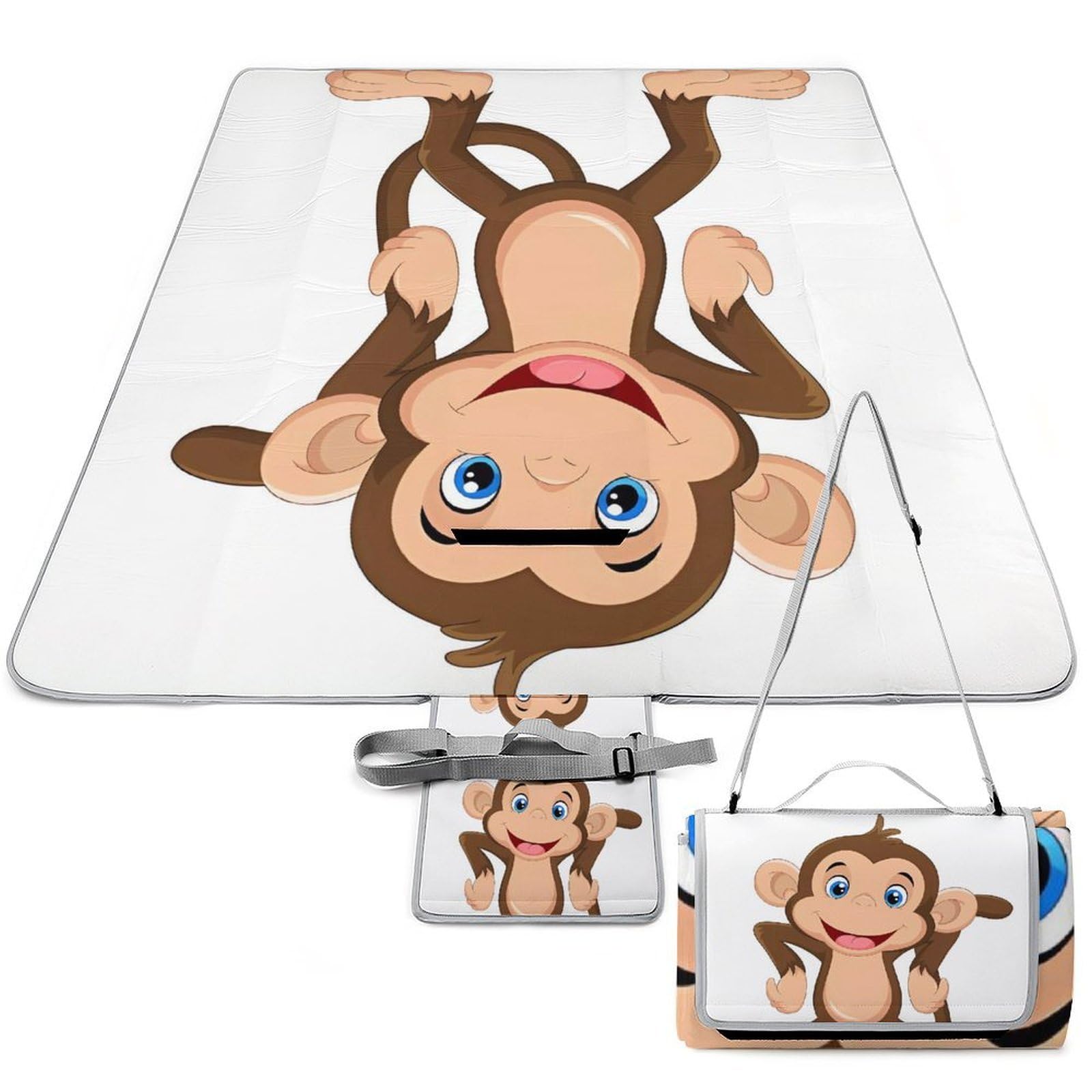 Tapis de pique-nique portable étanche et drap de camping pliable 148x148 cm