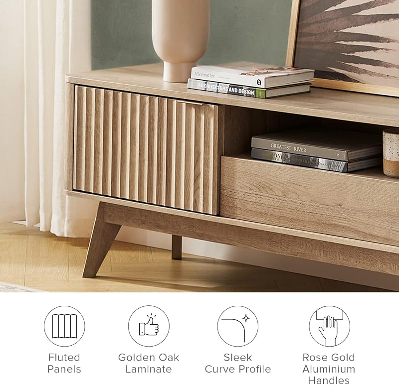 mopio Brooklyn 47" TV Stand (Golden Oak) image 6