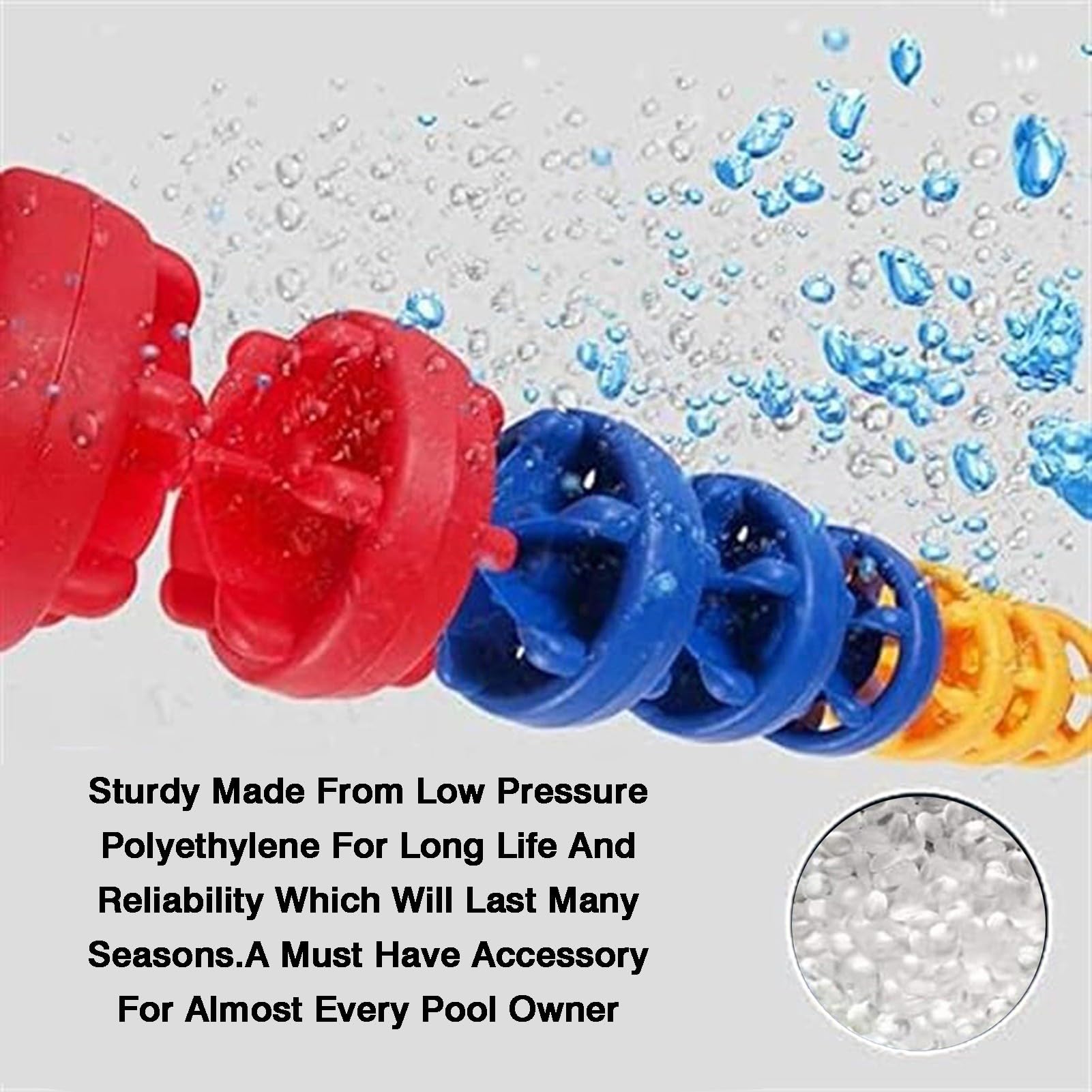 Línea de Carril de Piscina Hexagonal de 12 cm (sin Ganchos)