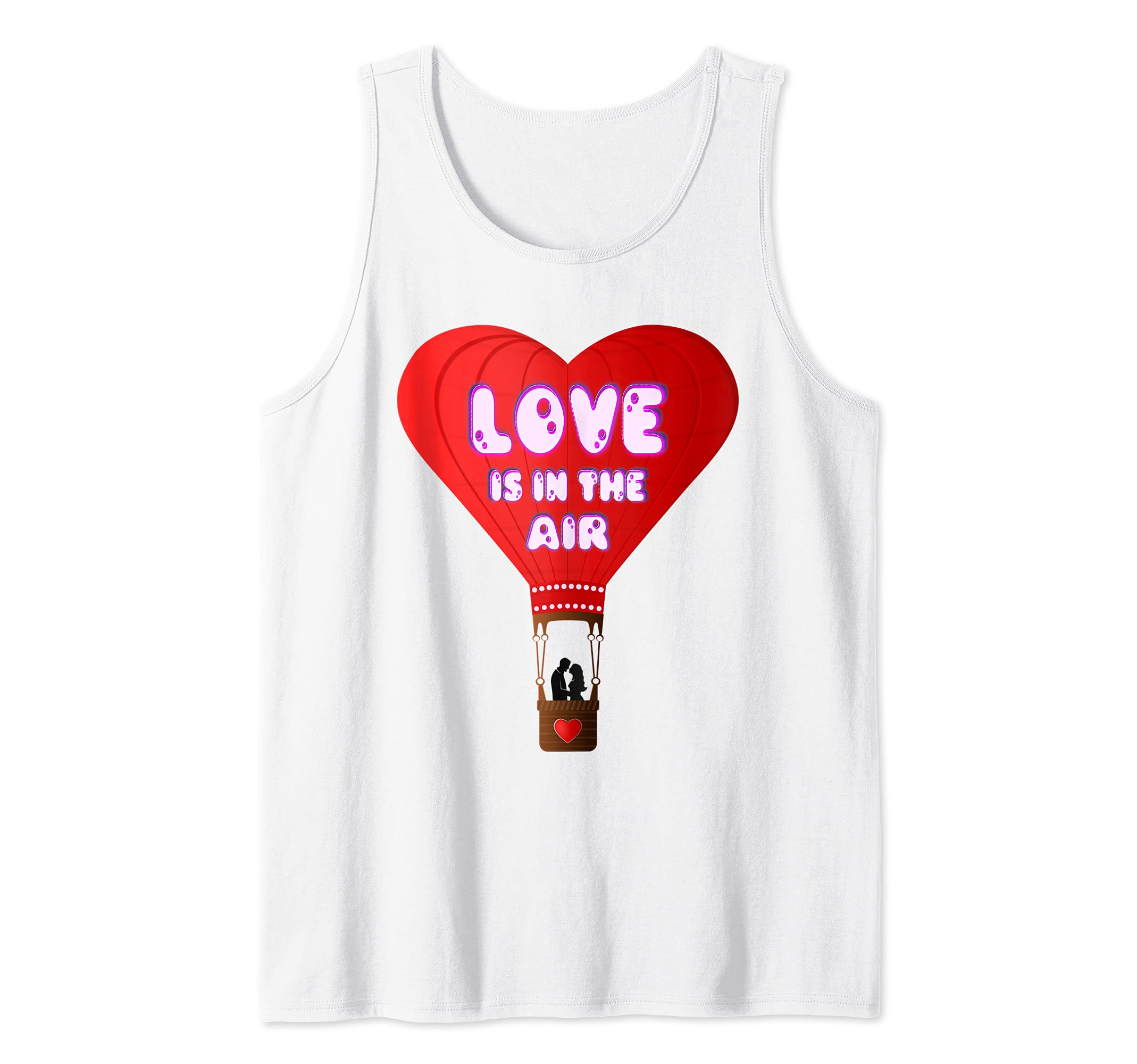 Love Is In The Air Hot Air Balloon Tank Top