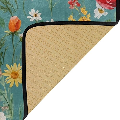 Vista 20 de Gredecor Alfombra de cocina de abeto de invierno, diseño de pájaros, antifatiga, Navidad, invierno, Navidad, decorativo, antideslizante, lavable