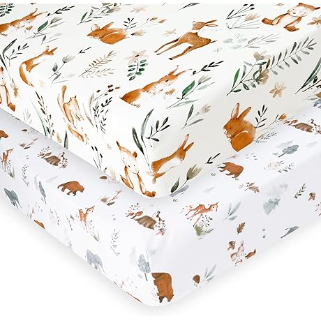 PHF Soft Crib Sheet Fitted: Dreamy Comfort for Your Little Forest Dweller
