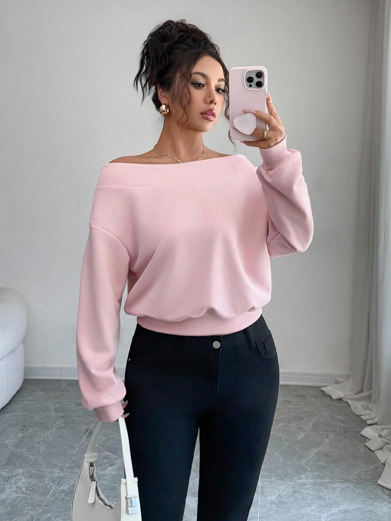 Sweater Women Long Sleeve Crewneck Cute Sweaters Casual Sweater Winter Sweaters