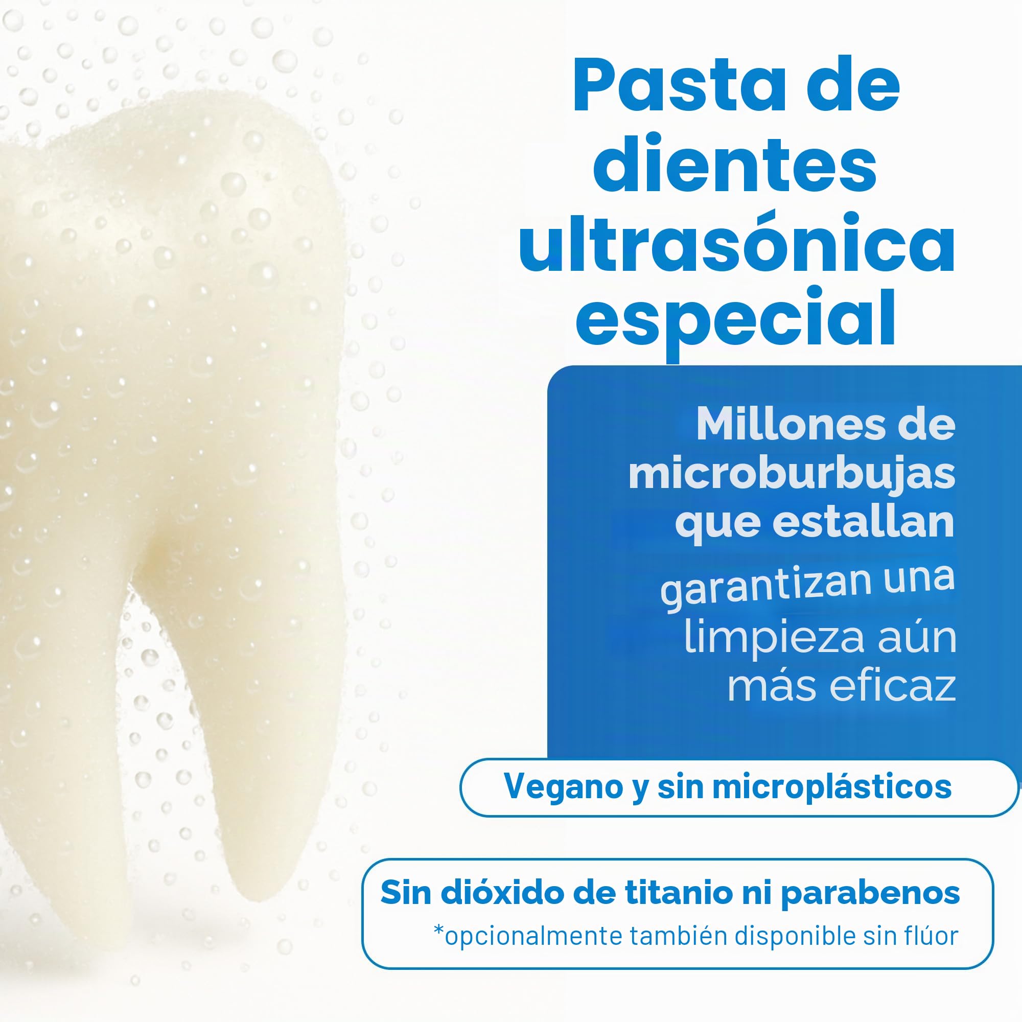 emmi®-dent Metallic Cepillo de Dientes Eléctrico Ultrasónico (Set Básico Blanco) I Ideal para Dientes y Encías Sensibles I Cepillado Óptimo sin Frotar I Hasta 12 Días de Batería