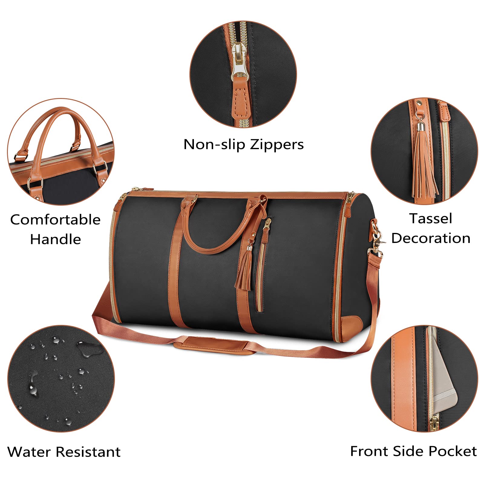 Garment Duffle Bag, Convertible Carry on Garment Bags for Travel