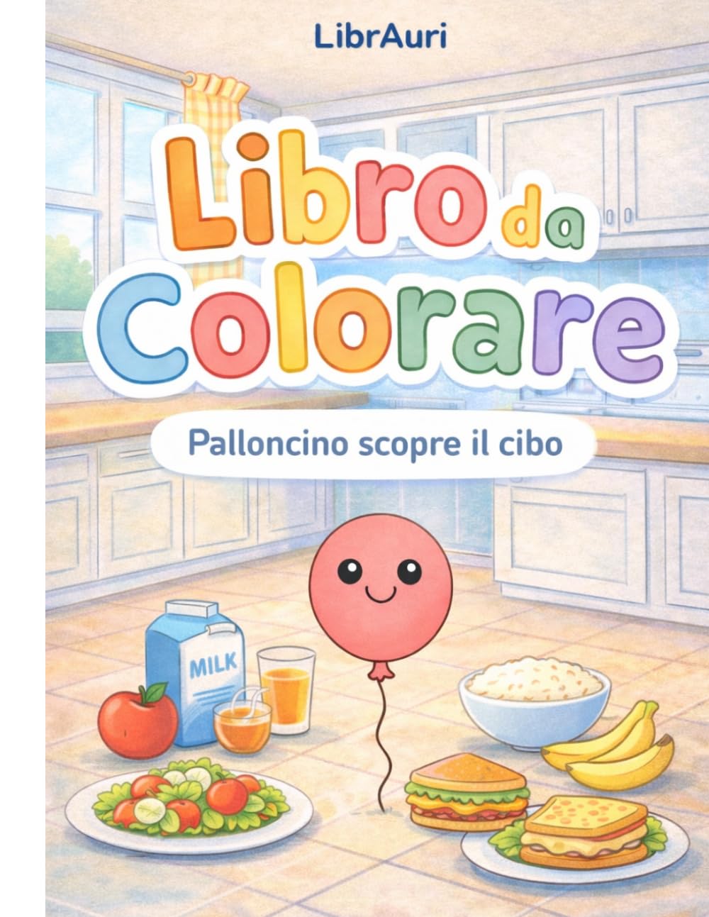 LIBRO DA COLORARE: Palloncino scopre il cibo