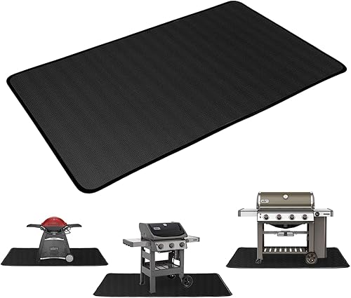 Sunerve Grease Matts - Alfombrillas protectoras para debajo de la parrilla, escritorio y patio, a prueba de aceite para parrillas, mate a prueba de