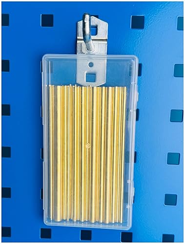 Miniatura 10 de Coolneon Varillas de latón de 0.079 in x 12.008 in, 10 unidades, material de mango de cuchillo, pasadores de mango de cuchillo, culata redonda de