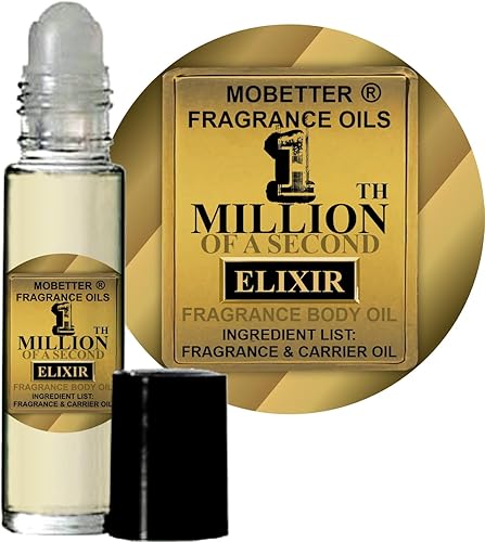 MOBETTER FRAGRANCE OILS Aceite corporal de colonia 1 millonésima de segundo elixir para hombre