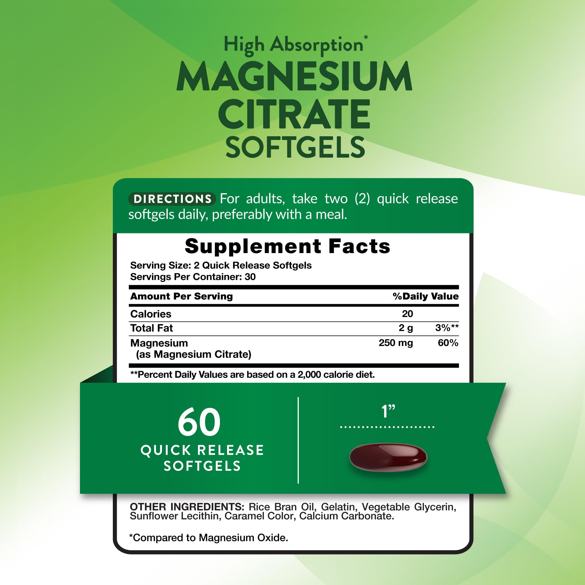 Nature's Truth Magnesium Citrate Softgels | 250mg | 60 Count — Amazon image 2