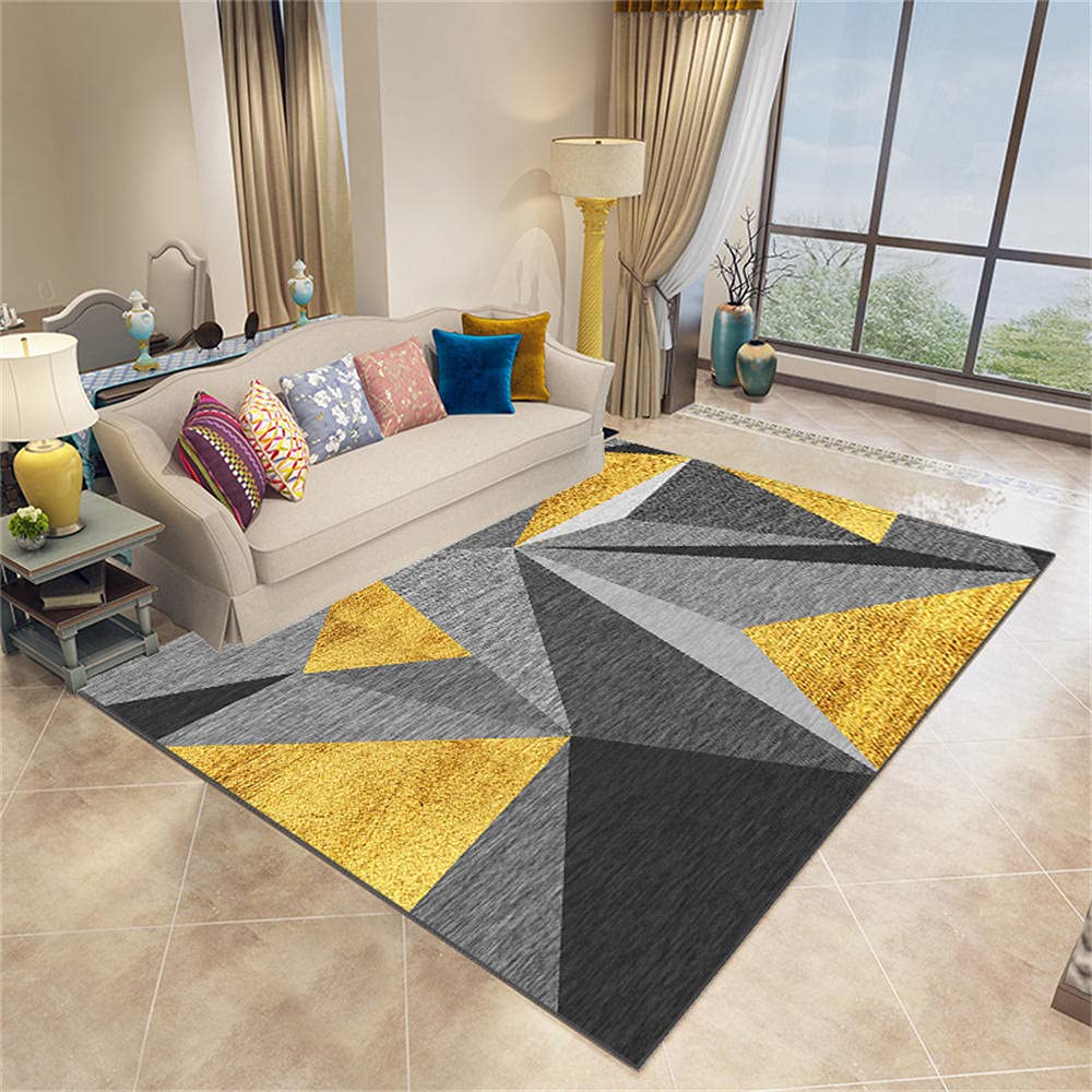 Tapis de jardin extérieur géométrique 180X260cm pour sublimer votre terrasse moderne