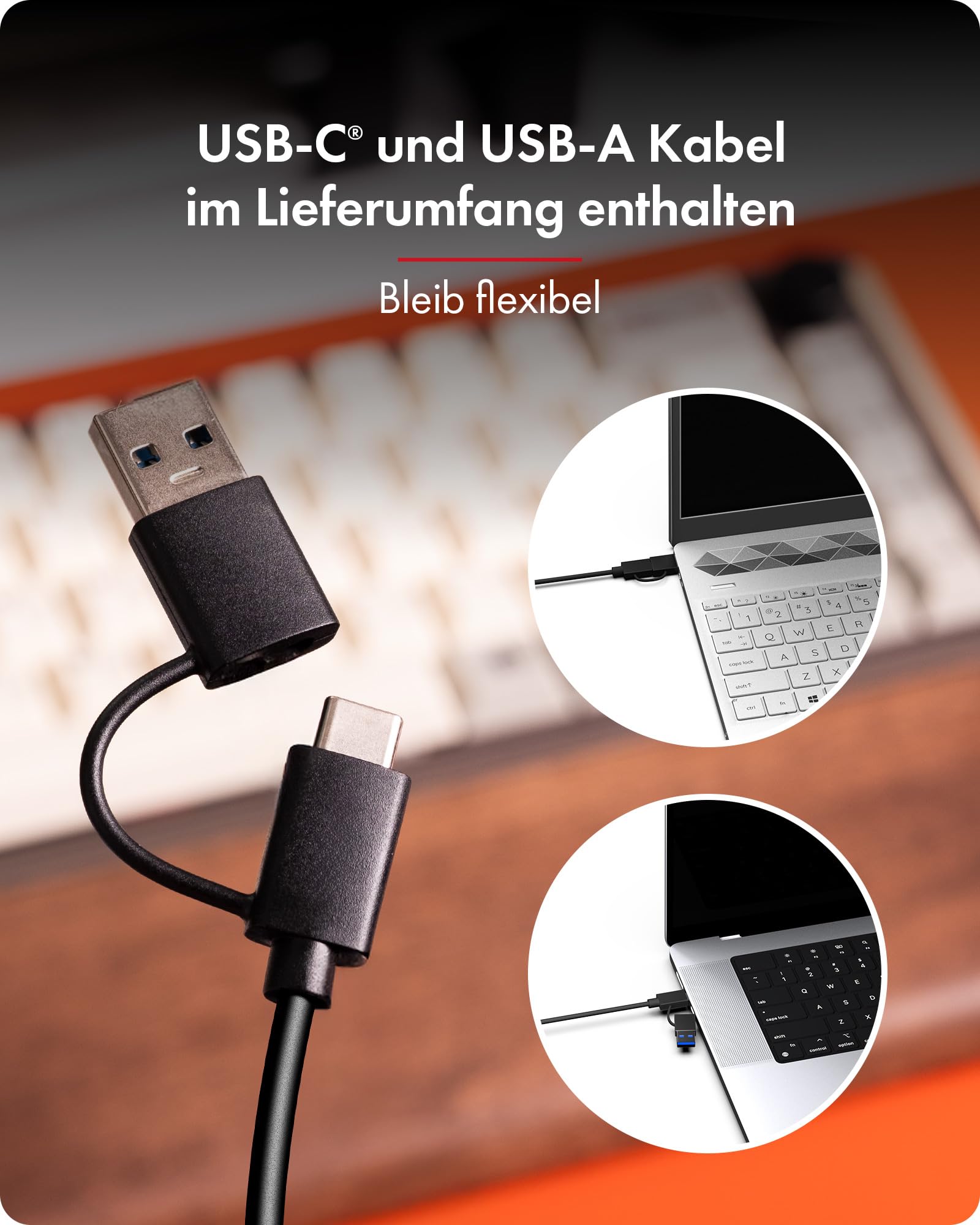 ICY Box Docking Station für M.2 NVMe & 2,5"/3,5" HDD/SSD, USB 3.2 Gen 2 Type-C (10 Gbps), HotSwap, UASP, SATA & NVMe Dock für SSD und Festplatten, IB-1123M-CU31, Spade Dock 1123