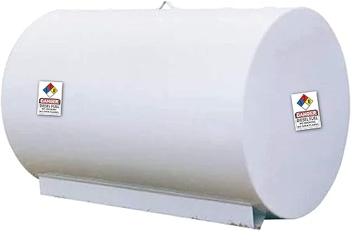 Miniatura 3 de (2 unidades) DANGER Diesel Fuel No Smoking No Open Flames Letrero (vinilo autoadhesivo, 7 x 10 pulgadas)