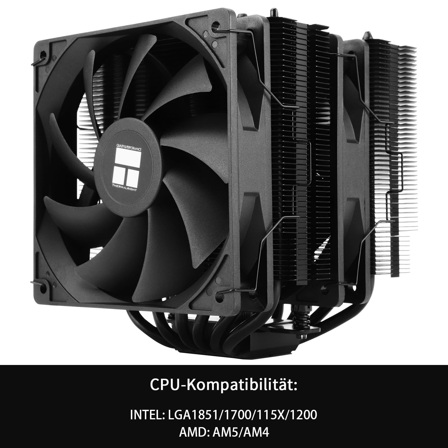 Thermalright Peerless Assassin 120 SE Raffreddatore d'aria per processore, 6 tubi di calore, due ventole TL-C12C PWM, raffreddamento CPU da 155 mm, forAM4/AM5 e Intel LGA 1851/1700/1150/1151/1200