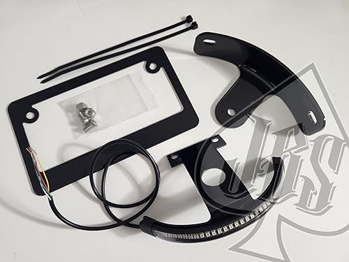Miniatura 2 de JBSporty Kit de soporte de placa de matrícula de luz trasera LEDmedia luna. Compatible con Harley Davidson Sportster S 1250. Aspecto limpio de