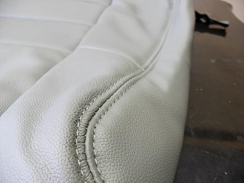 Miniatura 7 de 2002-2007 para Ford F-250 Diesel 4X4 Driver Bottom & Back Fundas de asiento de cuero gris