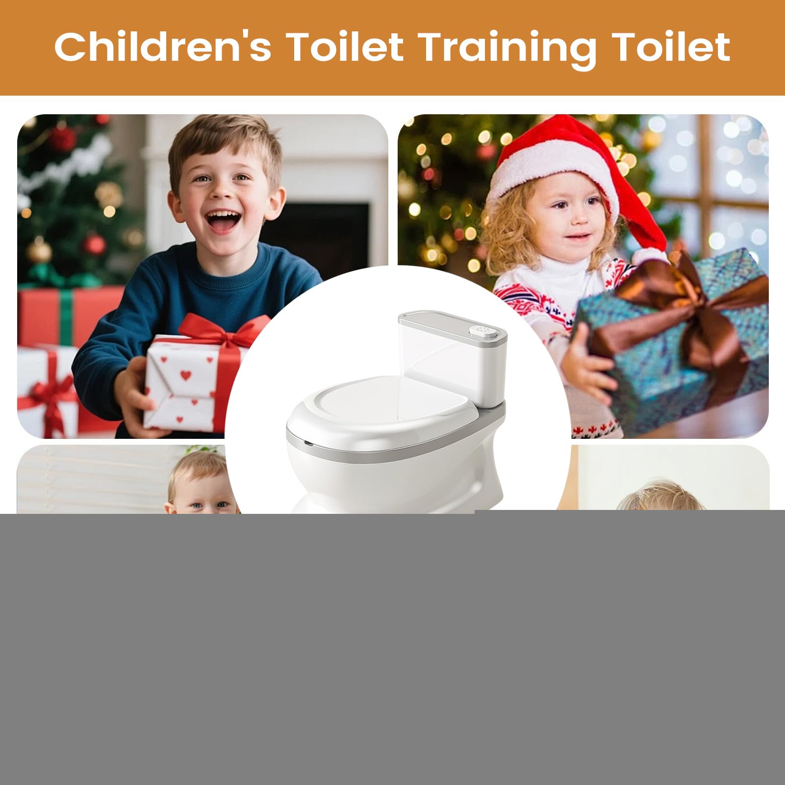 Töpfchentoilette für Kinder Realistische Spültaste