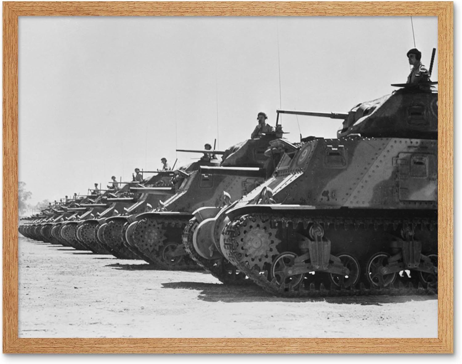 WWII Australian ANZAC Tank Crew Review 1944 Unframed Wall Art Print Poster Home Decor Premium