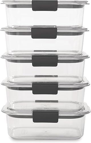 Food Storage Containers with 100% Leak-Proof Dual Latch Seal System for Meal Prep and Leftovers