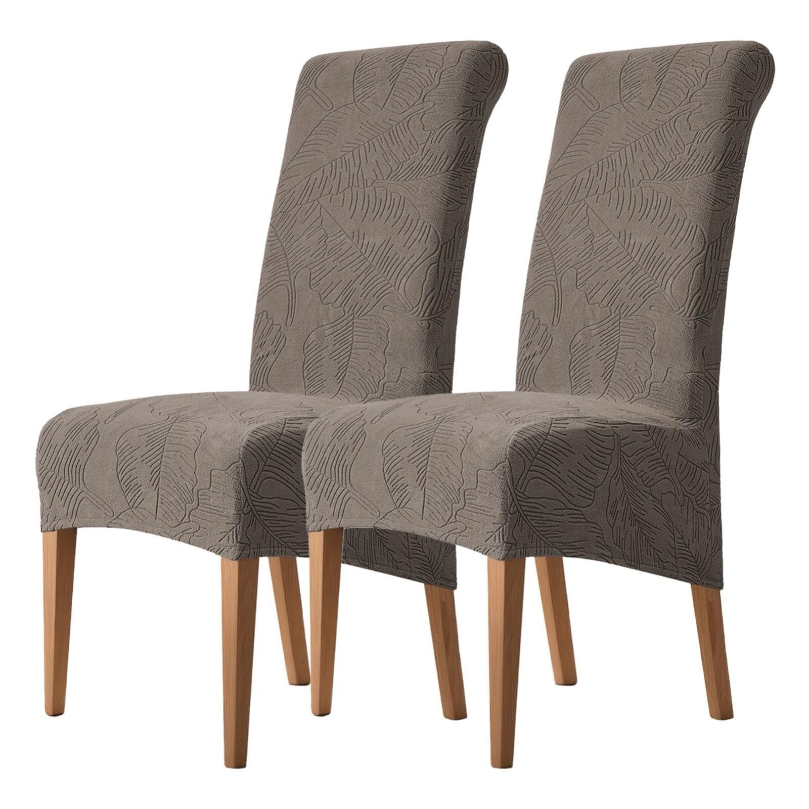 NMVAWIPT Stretch High-Back Dining Chair Covers, Removable Washable Protectors For Home, Restaurant, Banquet(8#,2Pcs)
