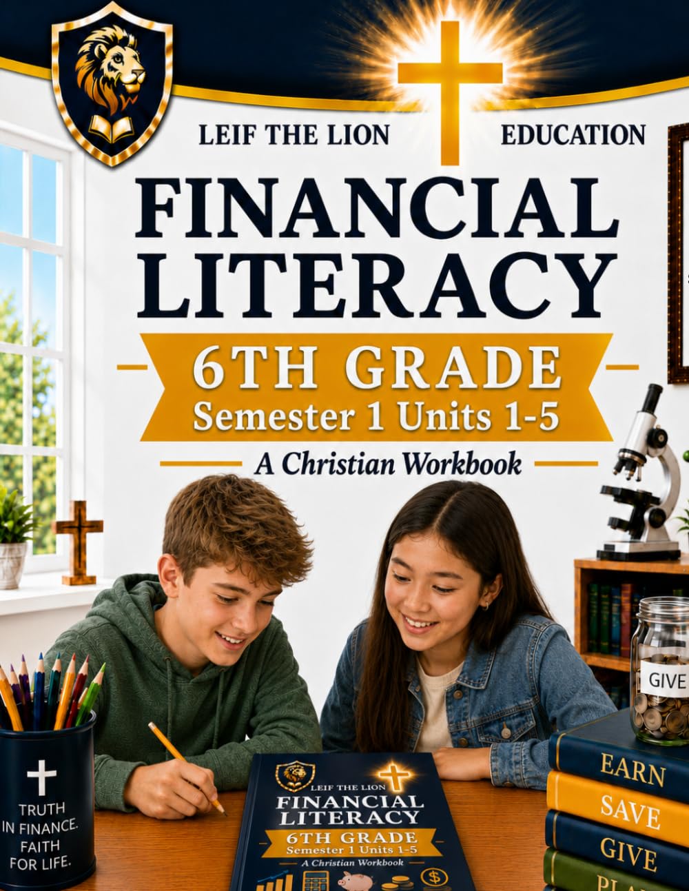 6th Grade Financial Literacy - Semester 1 (Units 1 - 5): A Christian Homeschool Workbook (Financial Workbooks - By Semesters)