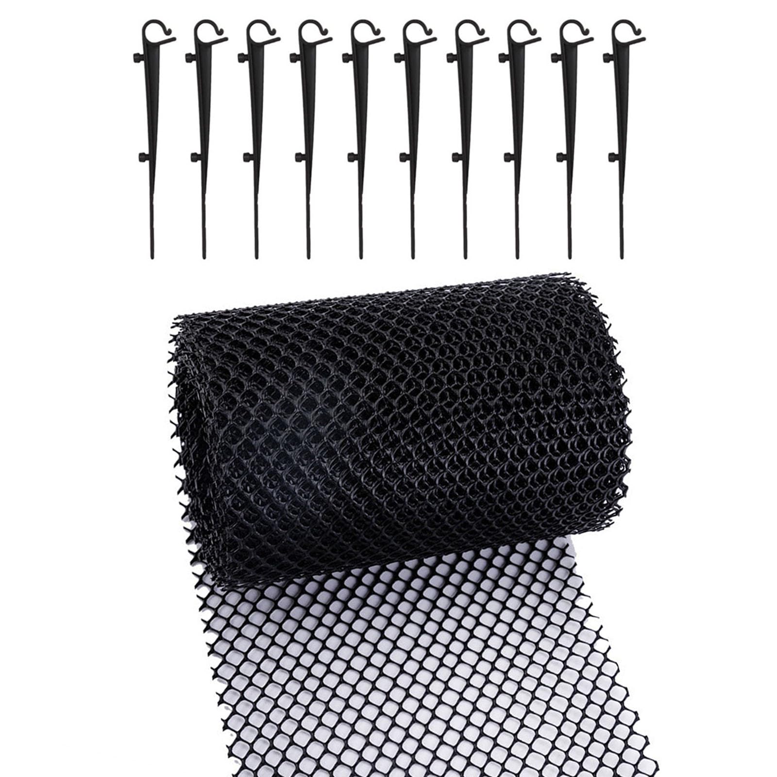 Gutter Guard Meshes with Fixed Hooks Efficient Debris Filter Sink Tree Leaves Anti Clogging Meshes Cover Enduring Sink Tree Leaves Anti Clogging Cover