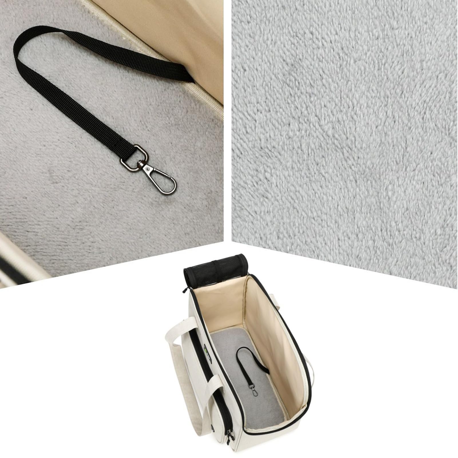 Bolsa de transporte para perros - Bolsa de transporte suave con grandes compartimentos - Cómoda bolsa de transporte para perros pequeños | Para compras diarias, paseos, parque, excursiones, viajes
