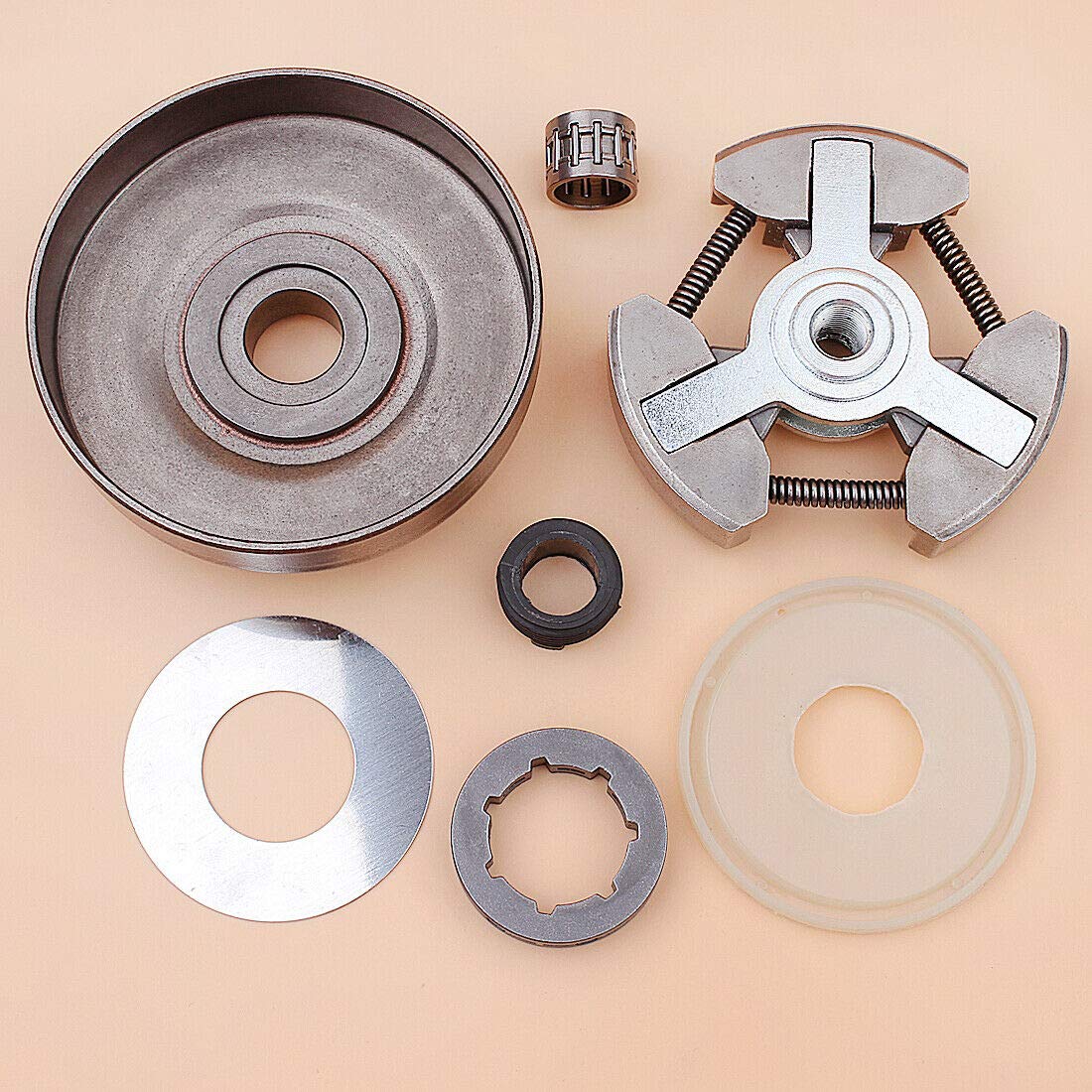 Kit de tambor de embrague de piñón de llanta para motosierras 630 670 625 II Super Jonsered 3/8 "-7T