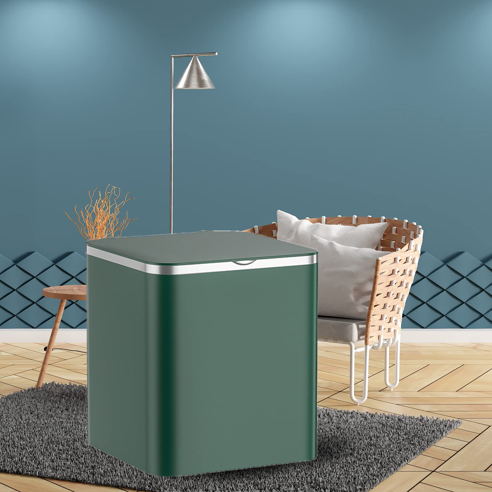 Mini Lave Linge sans ArrivéE d'eau Et Sécheuse 4.5L Nettoyeur à Ultrasons Machine pour Voyage Voyage d'affaires,Green+Dryer