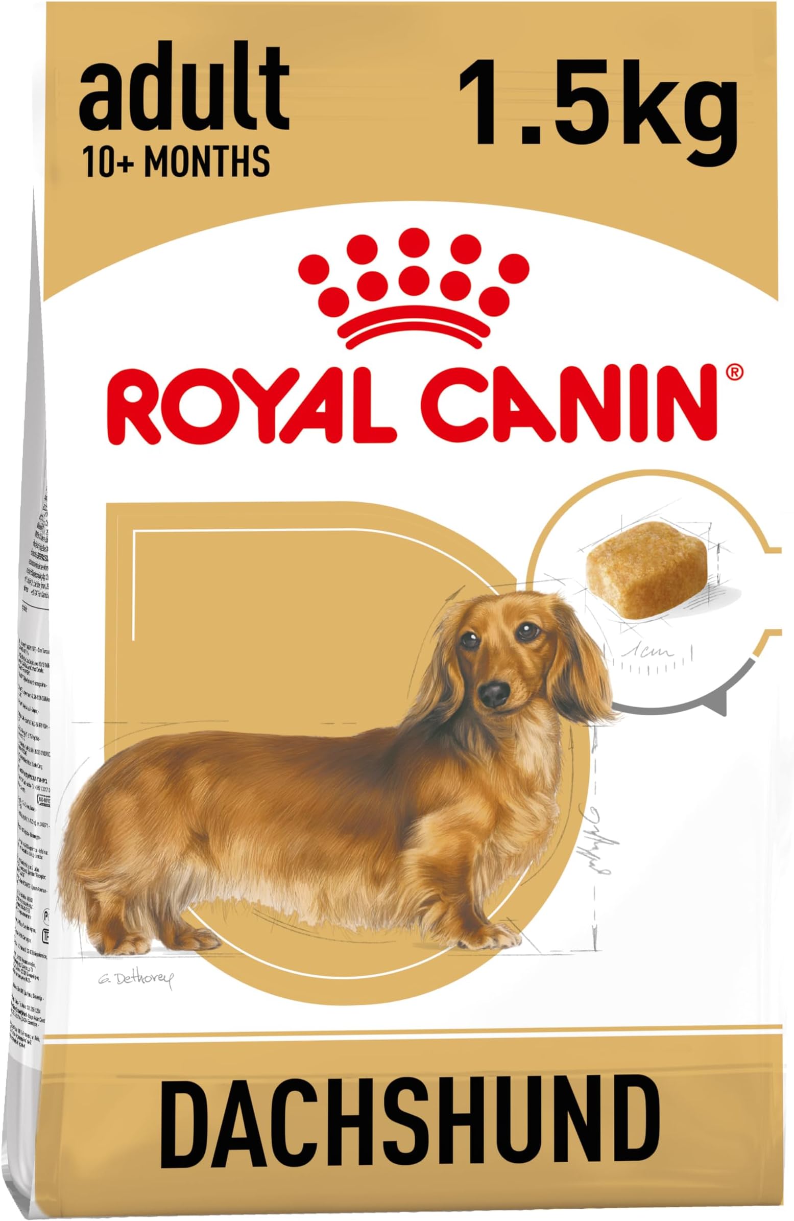 Dachshund Adult Dry Dog Food - 1.5KG