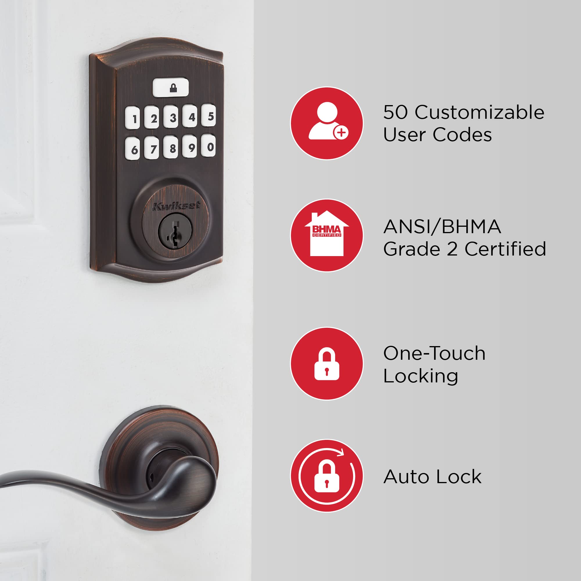 Kwikset SmartCode 260 Keyless Electronic Keypad Deadbolt