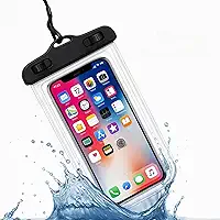 Capa Impermeável para Celular, Case Transparente à Prova D'água, com Alça, para Smartphones até 6.5 Polegadas