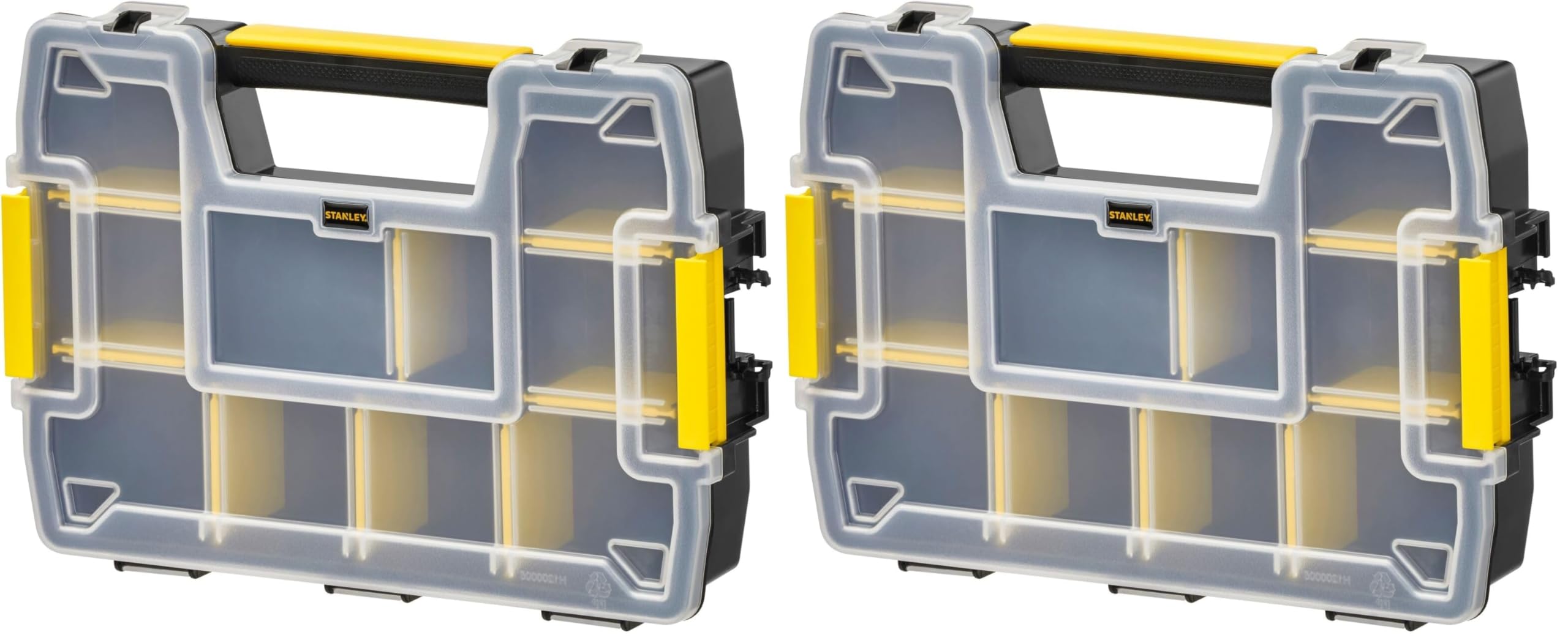 STANLEY STST1-70720 Organizador SortMaster Negro y Transparente (Paquete de 2)