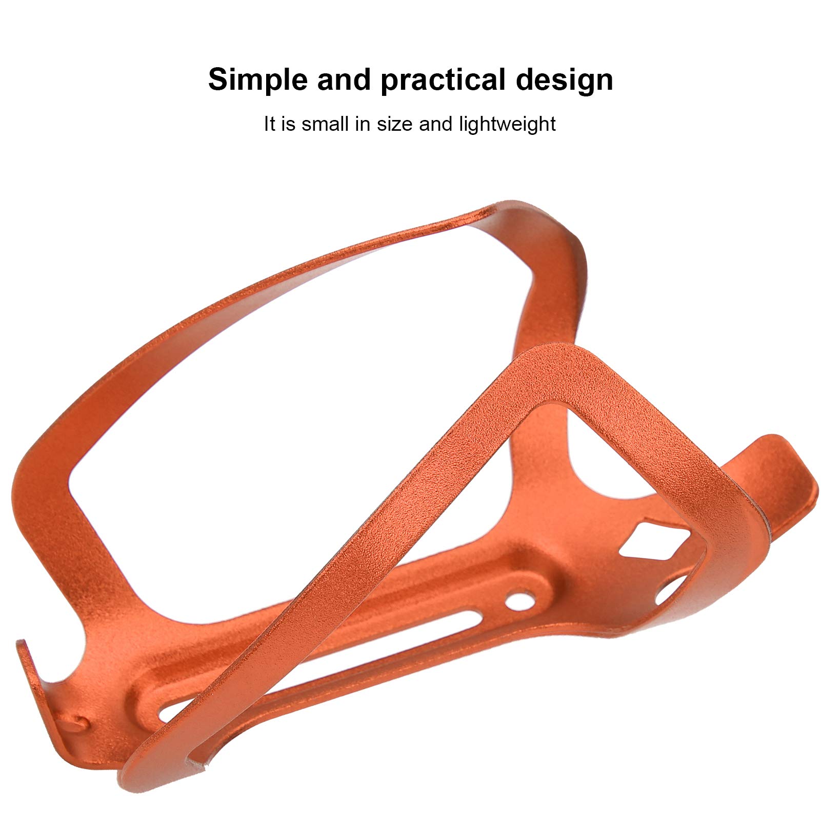 Keenso Aluminum Alloy Bike Water Bottle Holder, Water Bottle Cage, Orange - Image 4