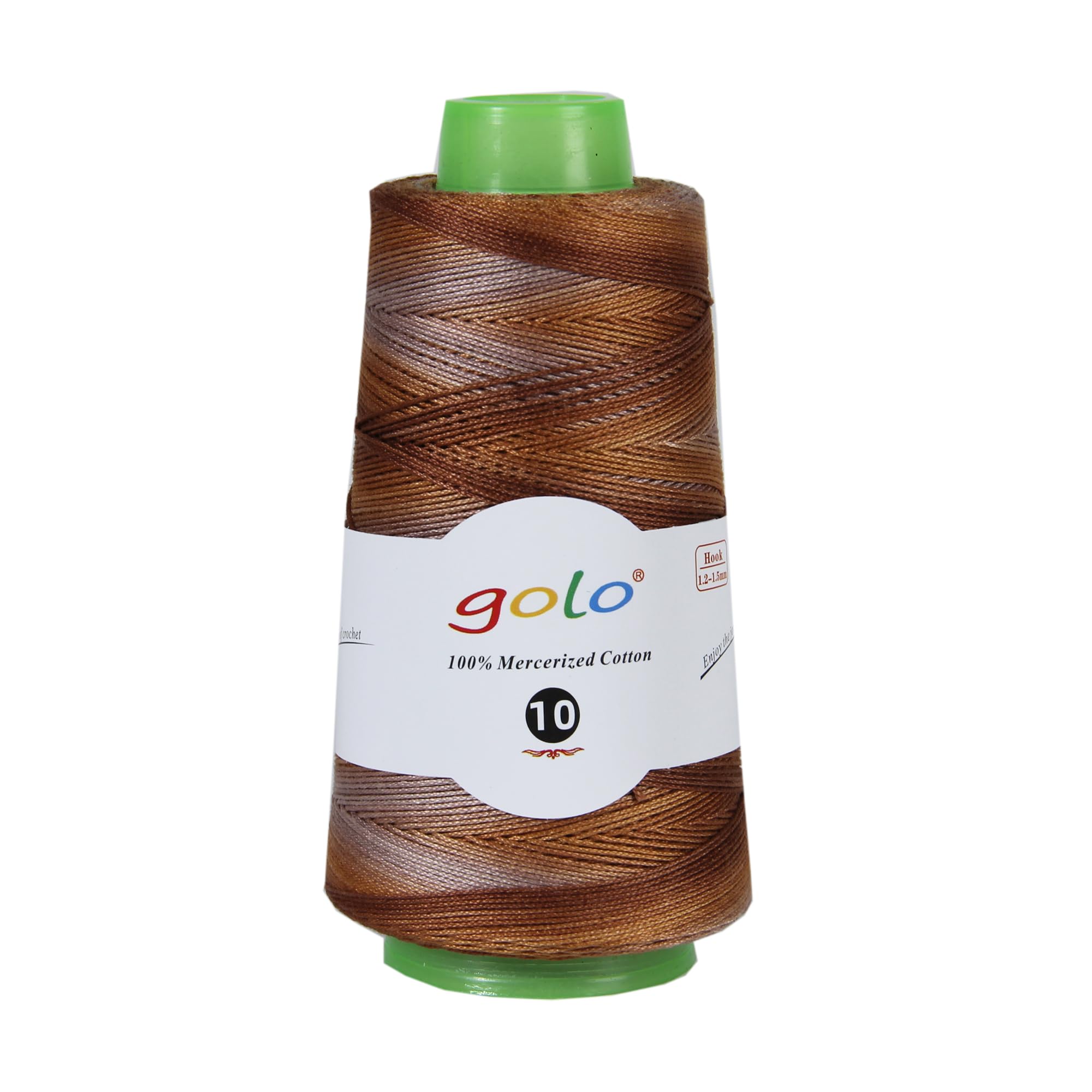 golo Crochet Thread Size 10 50g 285m Yarn for Hand Knitting Crochet Yarn Rainbow-Colored Thread D04