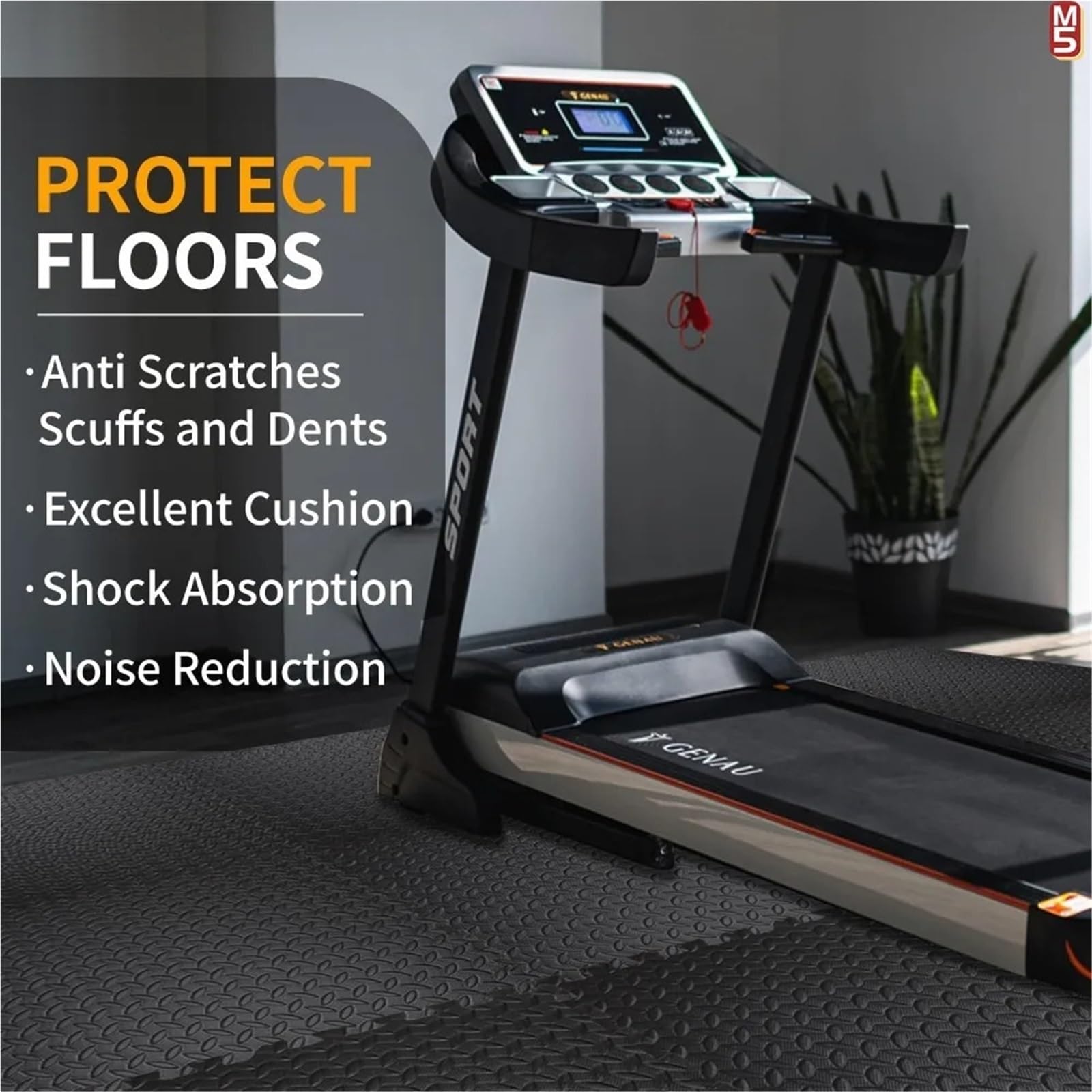 Tappeto Da Fitness A Puzzle Tappetini con cuciture da 16 pezzi Piastrelle impermeabili ad incastro antiscivolo for uso in palestra domestica