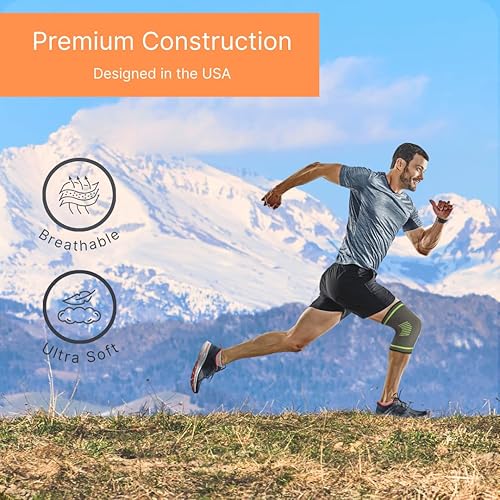 Miniatura 5 de NatraCure Rodillera de compresión, envoltura individual (tamaño XL) - Tirantes y soportes de rodilla para aliviar el dolor, desgarro de menisco,