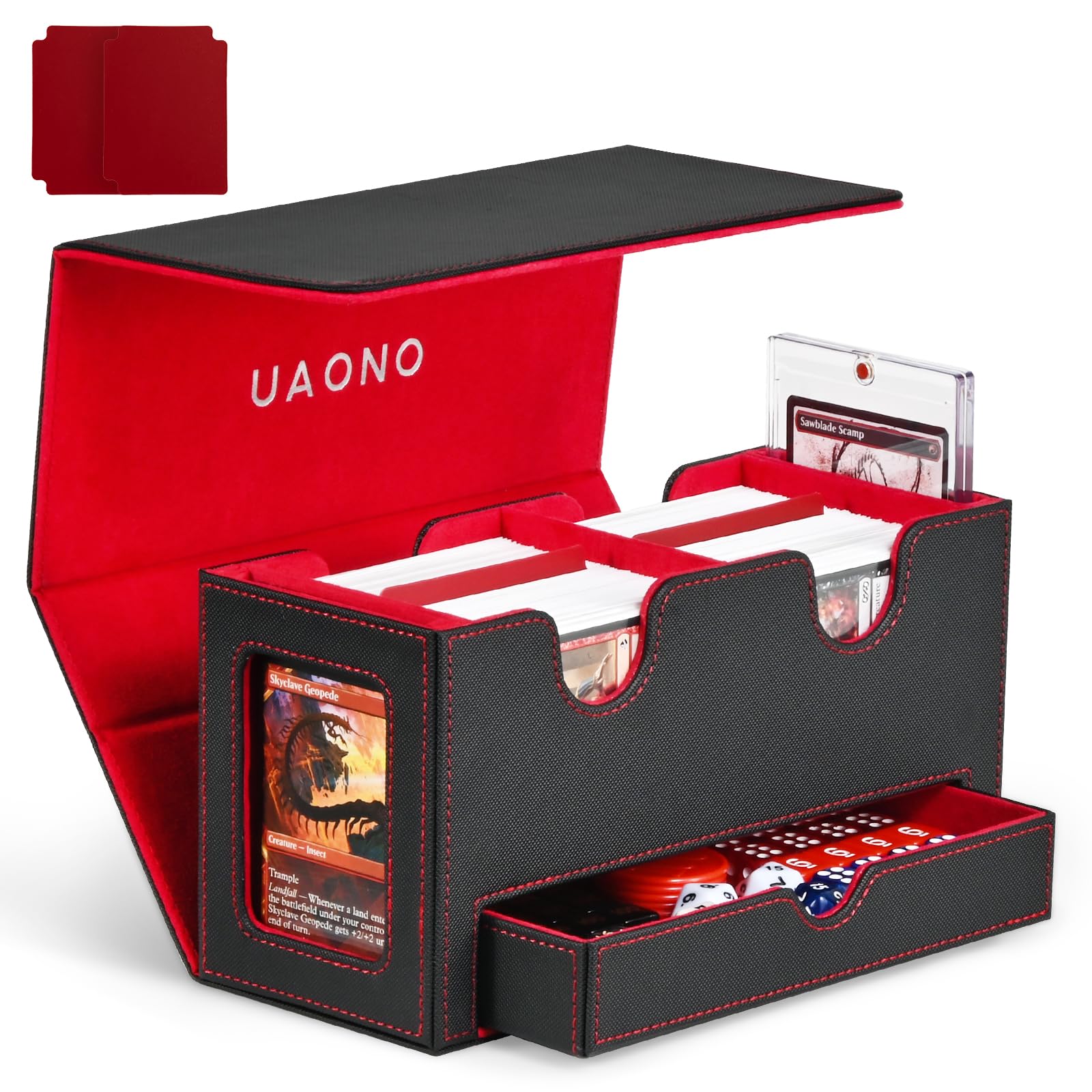 Amazon.com: UAONO MTG Commander Deck Box, 3-in-1 Magnetic Card Box